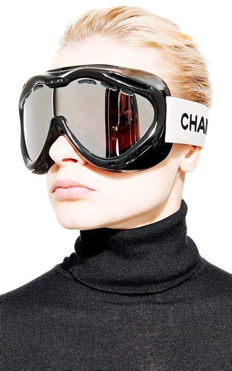 chanel snowboard goggles|Chanel no 6 champaagne glasses.